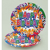 Бумажные тарелки "Happy Birthday"