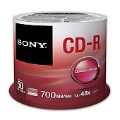 SONY CD-R 700MB 48X CAKE*50 50CDQ80SP